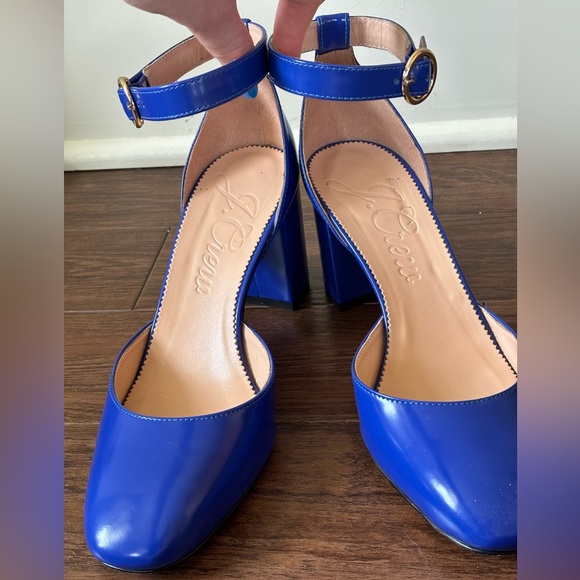 J. Crew Maisie Ankle-Strap Heels in Leather - Picture 2 of 5